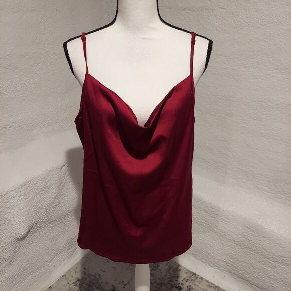 shein curve tank red womens plus size 1XL - Picture 2 of 5